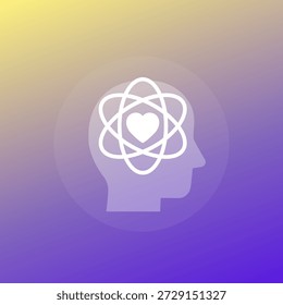 Icono de valores principales con una persona, diseño transparente