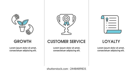 Core Values icon set and web header banner showing icons of core values