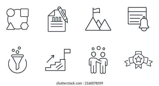 core values icons set . core values pack symbol vector elements for infographic web