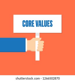 CORE VALUES MEGAPHONE LINE FLAT