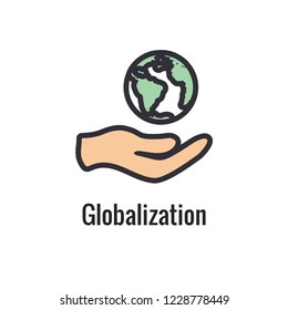 Core Values Outline - Line Icon Conveying Specific Purpose