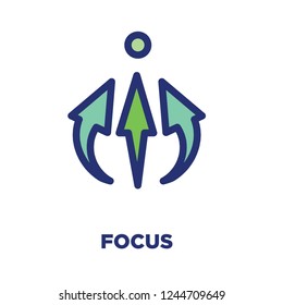 Core Values Outline - Line Icon Conveying Specific Purpose