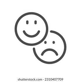 Core values related icon outline and linear vector.