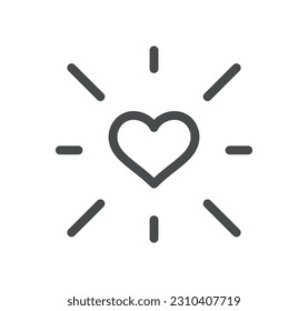 Core values related icon outline and linear vector.