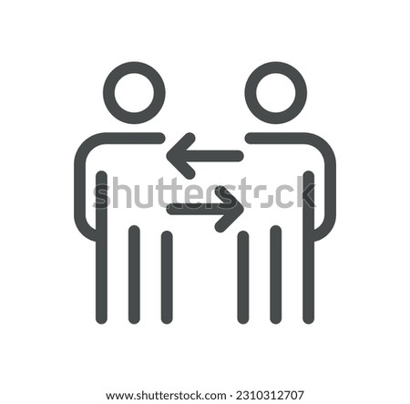 Core values related icon outline and linear vector.