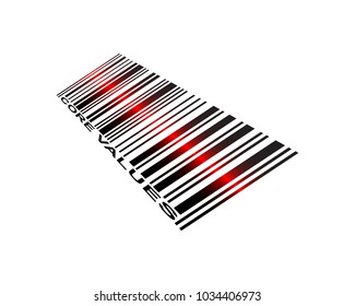 Core Values Text And Laser Scanned Barcode Icon
