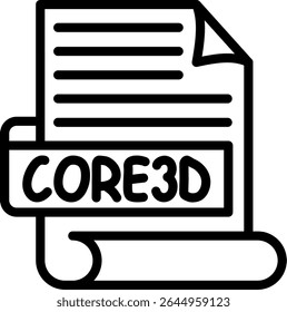 CORE3D Corel three dimensional model file