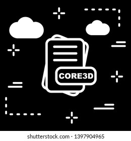  CORE3D File Format Icon For Your Project