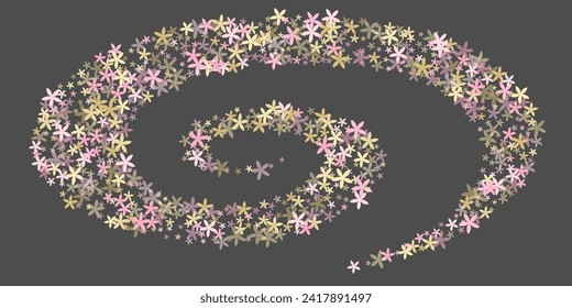 Coreopsis stylized flowers vector illustration. Lovely garden bloom shapes isolated. Cinco De Mayo holiday pattern. Sweet flowers Coreopsis rustic bloom. Summer daisies.