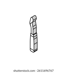 corer tool pepper isometric icon vector. corer tool pepper sign. isolated symbol illustration