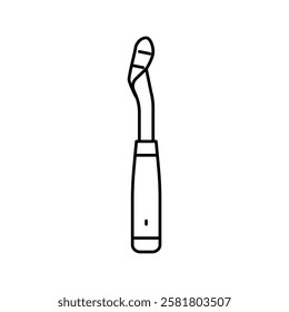 corer tool pepper line icon vector. corer tool pepper sign. isolated contour symbol black illustration