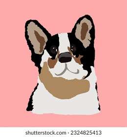 Corgi Black Color Vector Art