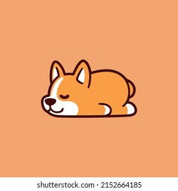 Corgi Cute Dog Vector Illustration