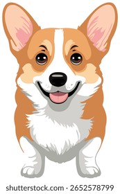 Corgi dog illustration for animal lovers