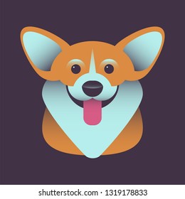 Corgi dog logo