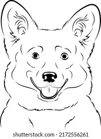 1,290 Corgi outline Stock Illustrations, Images & Vectors | Shutterstock