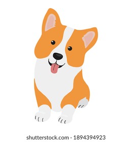 Corgi Dog Vector Cartoon Illustration Cute Stock Vector (Royalty Free ...