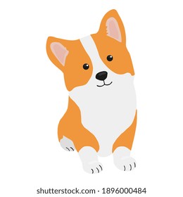 Corgi Dog Vector Cartoon Illustration Cute Stock Vector (Royalty Free ...