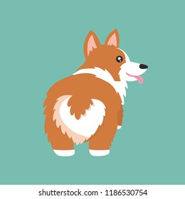 Corgi Illustration Corgi butt Cute