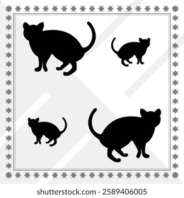 Corgi Silhouette, Corgi illustration, Corgi icon Silhouette, Corgi Silhouette illustration