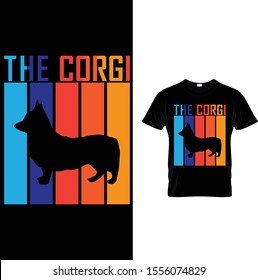 The Corgi - Corgi t shirt design template