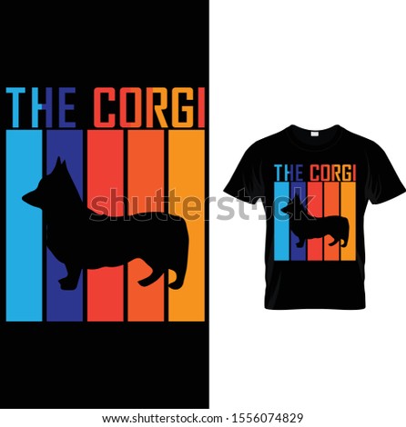 The Corgi - Corgi t shirt design template