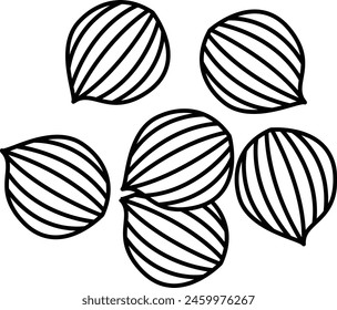 Coriander outline icon vector illustration