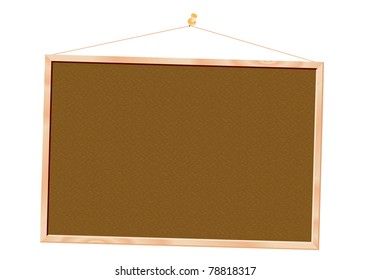 Cork board isolated over white background - Shutterstock ID 78818317