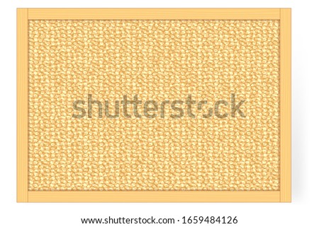 Cork board isolated vector illustration background pattern