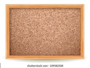 cork board on white