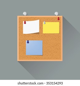cork board & post note