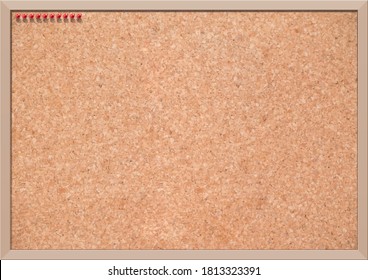 Tablero de corcho y pasador de empuje