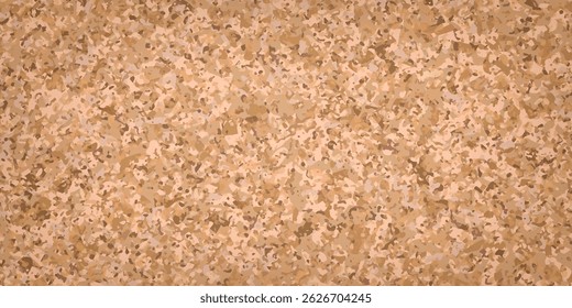 Cork board texture - dense grainy background filled with beige and brown colored natural cork material. Detailed wood surface covered in small flecks for wall corkboard or bulletin board design.