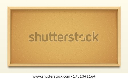 Cork board wood frame background, pin noticeboard Foto d'archivio © 