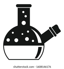 Cork boiling flask icon. Simple illustration of cork boiling flask vector icon for web design isolated on white background