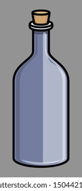 Cork Bottle - Vector Illustration
