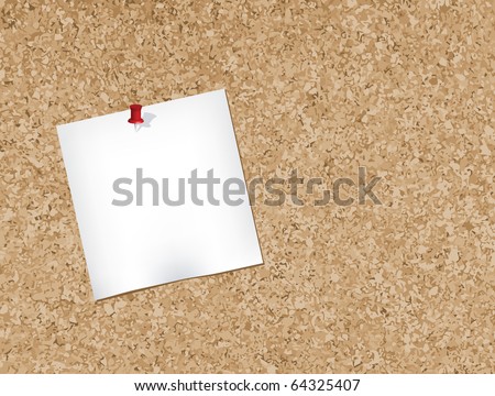 Cork bulletin board