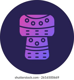 Cork Glyph Circle Gradient Icon