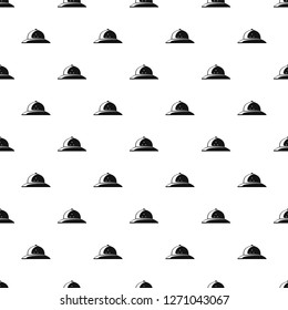 Cork helmet pattern vector seamless repeating for any web design