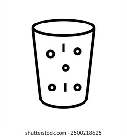 CORK ICON LINE IEMPLATE VECTOR