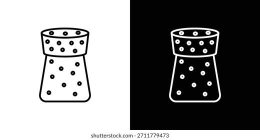 Cork icon outline. Vector isolated pictogram for web