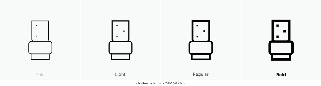 Cork icon. Thin, Light Regular And Bold style design isolated on white background