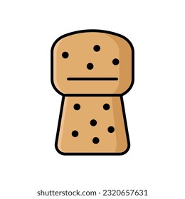 cork icon vector design template in white background