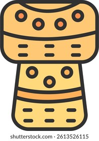 Cork Outline Filled Style Icon