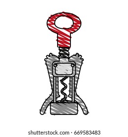 Cork wine bottle opener
