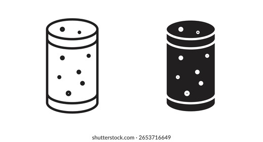 Cork wine icon design element. Editable stroke. Vector