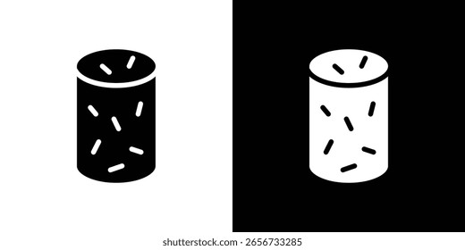 Icono de vino de corcho en conjunto de Vector sólido negro plano