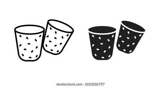 Icono de vino de corcho Ilustración de Plantilla de Vector de diseño de logotipo