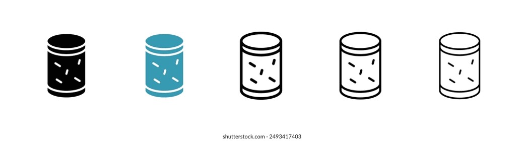 Paquete de iconos de vino de corcho. estilo de línea EPS 10