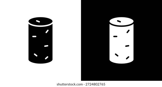 Icono de vino de corcho silueta Vector plano paquete de diseño de ilustración.